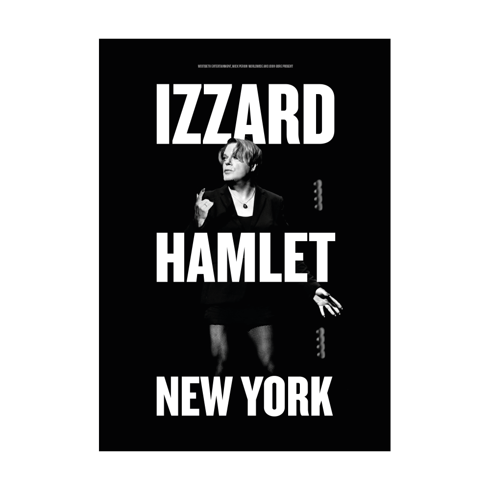 IZZARD HAMLET NEW YORK - A3 Print – EDDIE IZZARD STORE